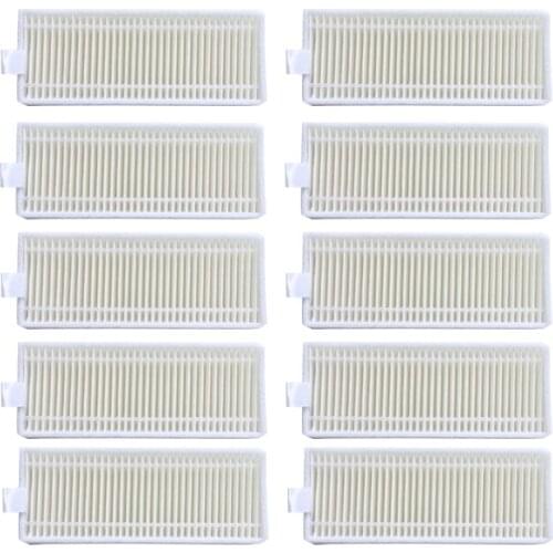10 pieces Robot Vacuum Cleaner Parts HEPA Filter for iseelife pro3s 1300 pa robotic Vacuum Cleaner Parts accessories