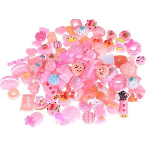 10Pcs/lot Randomly Candy Sweet Food Dolls Miniature Pretend Toy Mini Play Food Cake Biscuit Donuts For Dolls Accessories