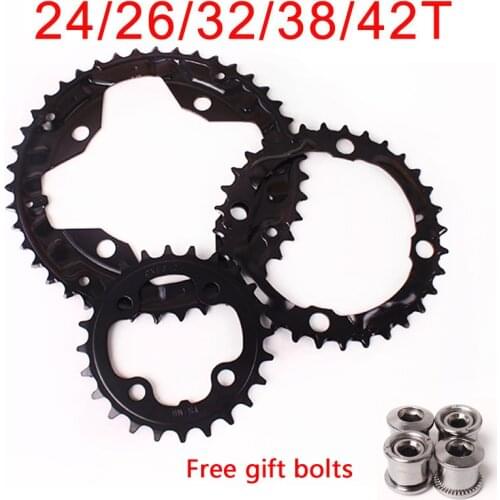 104/64BCD MTB Chainring Double/Triple Bicycle Chain Ring 24/26/32/38/42T 2*10S 3*10S Aluminum Mountain Bike Accessories