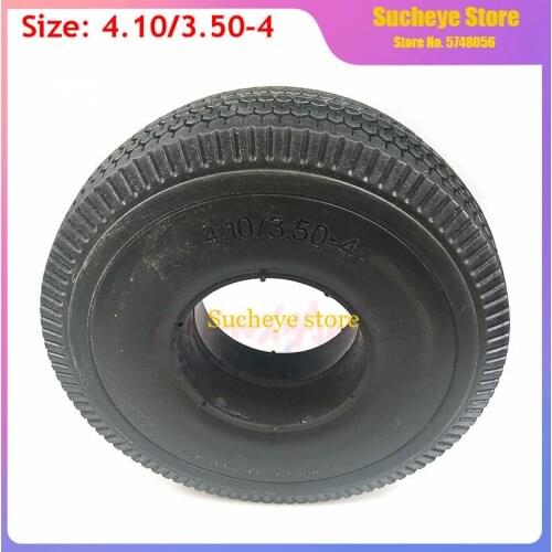 11 Inch No Inflation Tyre Tool Cart Solid Tire Wheel 4.10/3.50-4 Inch Trolley Tyre Caster Durable Tire Black 4.10-4