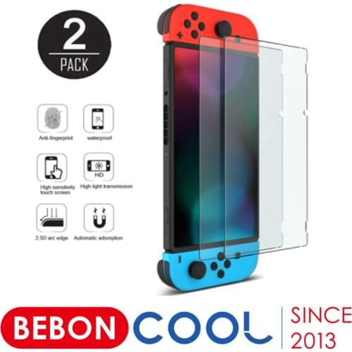 2Pcs Protective Tempered Glass For Nintendo Switch 9H Ultra Clear Slim Premium Screen Protector For Nintendo Switch Accessories