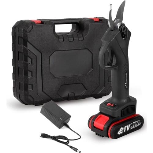 21V Cordless Electric Pruner Pruning Shear Efficient Fruit Tree Bonsai Pruning Branches Cutter Landscaping Tool