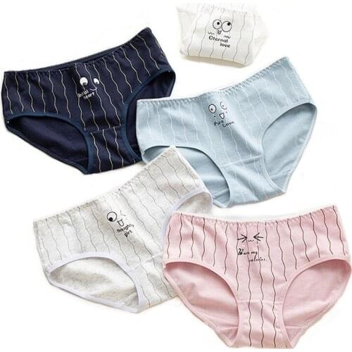 3 Pcs/lot Sexy Cotton Panties Underwear Women Print Seamless Girls Briefs Intimate Lingerie Female Comfortable Underpants Panty