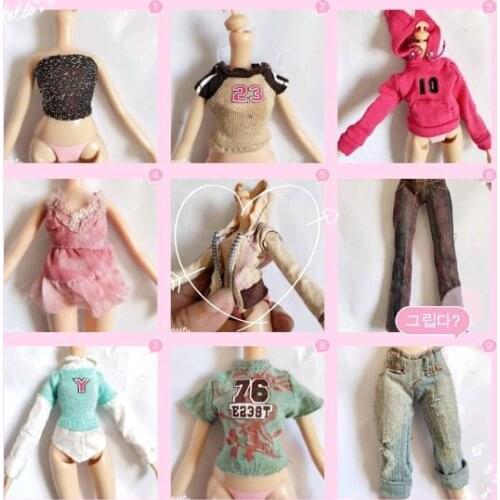 30cm Bratz Clothes Monster High School Doll Clothes Pants Skirt T-shirt Play House Toys Replacement Wave 3
