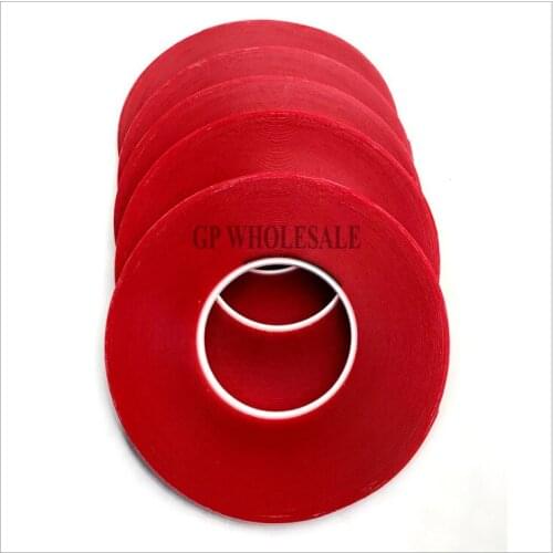 5 Rolls,(6mm*33Meters) 0.5mm Thick, Transparent Double Coated Acrylic Glue Tape for Car Strip, Glass Joint