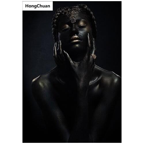 5D DIY full square/round diamond painting diamond embroidery African woman diamond inlaid cross stitch home decoration gift