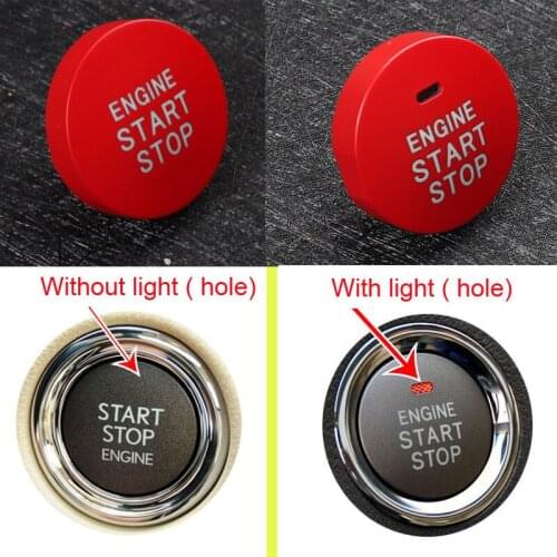 Car Styling for TOYOTA Corolla Camry Rav4 C-HR Prius GT86 Yaris Start Stop Engine Push Switch Buttons Trim Interior Accessories