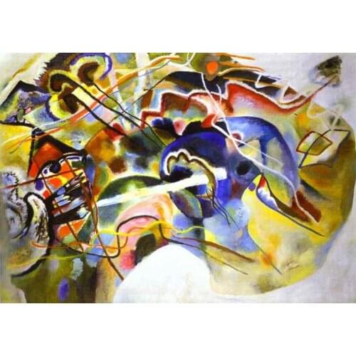 Free DHL Shipping,100% handmade Abstract Oil Painting reproduction on linen canvas,Picture with White Border 1913,Museum Quality