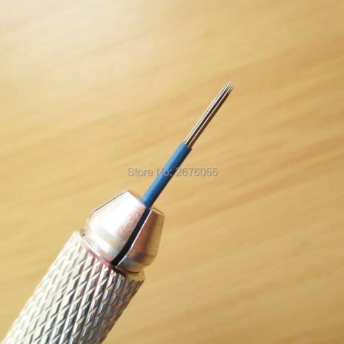 Free Shipping 100pcs/lot 7RL Needles Permanent Makeup Manual Blades for 3D Embroidery Mist Eyebrow