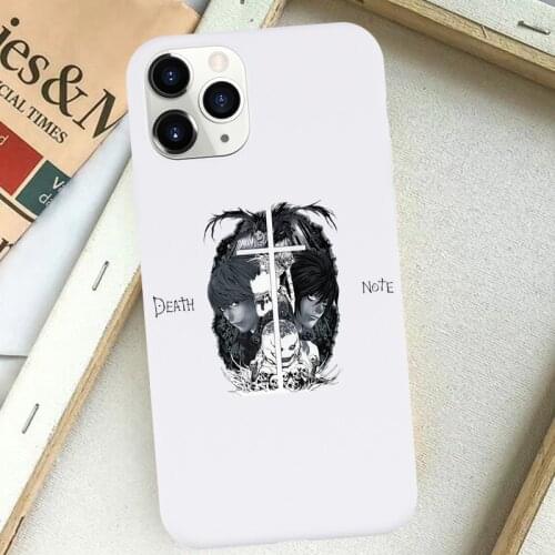 Comics DEATH NOTE Phone Case for iPhone 12 Mini 11 Pro XS Max X XR 7 8 6 6S Plus SE 2020 Silicone Matte Back Cover Fundas Coque
