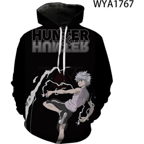 Harajuku Anime HUNTER X HUNTER Killua 3D Print Hoodies Men Women Children Sweatshirt Streetwear Tops Boy Girl kids Cool Clothing