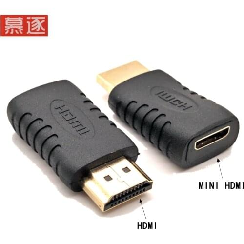 Hohe Qualität Vergoldete HDMI-kompatibel Stecker auf Mini HDMI-kompatibel Weibliche Volle HDMI Adapter Konverter für HDTV