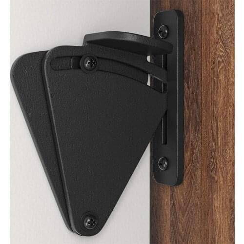 Jachor Rustic Sliding Barn Door Lock Wood Door Latch Black Steel Barn Door Hardware