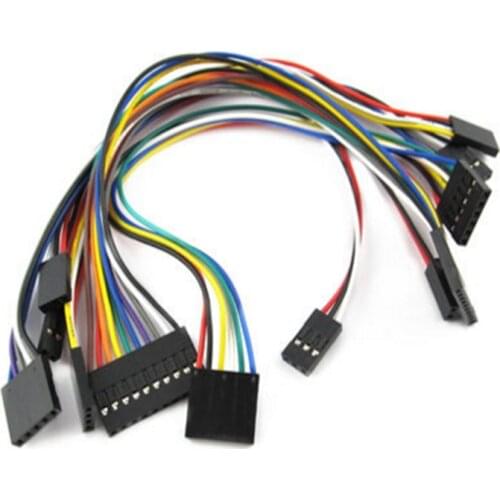 5PCS Dupontline dupont wire cable Female 2.54mm pin header Connector 20cm Single / Double Head 1/2/3/4/5/6/7/8/9/10/12p