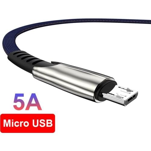 5A Quick Charge Micro USB Cable For OPPO A12 A15 A1K A5 A7 A8 A9 F9 F11 Pro Realme C1 C2 C3 C11 C12 C15 Fast Charging Data Wire
