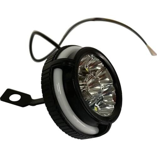 2pcs Set Motorcycle Headlight Fog Driving Lights Front Head Lamp 9 LED 12V