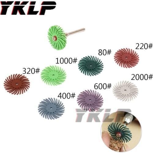 25mm Radial Bristle Disc Kit Abrasive Brush 1/8" 3 2.35mm Shank Detail Polishing Wheel for Dremel Rotary Tool Accessories