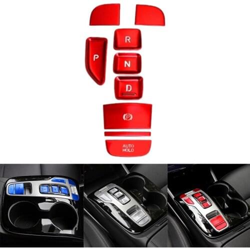 Car Shift Panel Button Sticker Central Control Panel Button Decoration Cover for Hyundai Tucson 2021 2022