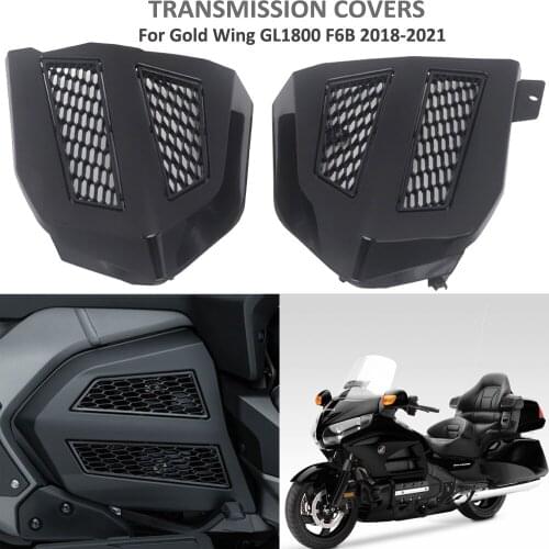 For Honda Gold Wing GL1800 GL1800 F6B 2018-2021 2020 Fairing Radiator Grille Cover Engine Transmission Covers Chrome or Black