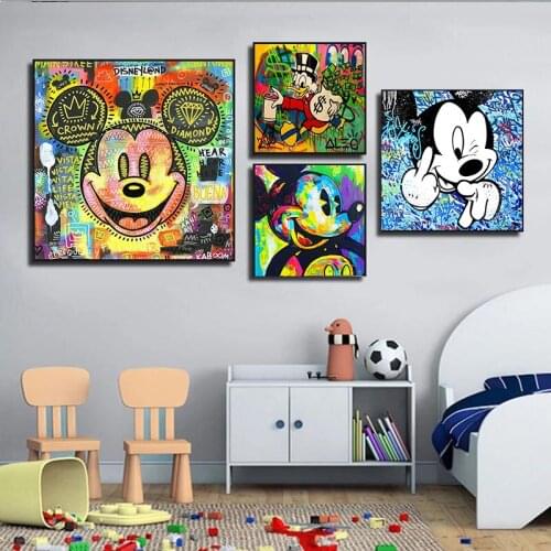 Disney Full Square 5D Diamond Painting"Cartoon Donald Duck Mickey"Embroidery Cross Stitch Kit Diamond Mosaic Painting Home Decor