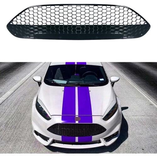 For Fiesta Bumper Grilles For Nieuwe Fiesta MK7 MK8 2013 2014 2015 2016 2017 Front Racing Grills Raptor Front Grill Cover