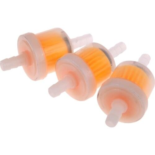 3Pcs Universal Petrol Gas Fuel Gasoline Oil Filter for Scooter Motorcycle Moped Scooter Dirt Bike ATV Go Kart Moto Accessories