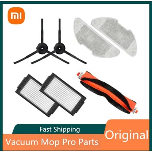 Xiaomi Original Accessories For Robot Vacuum Mop Pro 2021 Detachable Main Brush & Cover Washable Filter Side Brush Optional