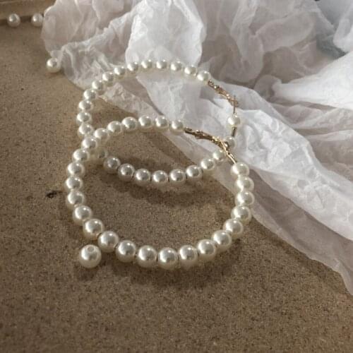 Unique Irregular Shell Earrings For Women Statement za Geometric Pearl Drop Earrings Fashion Jewelry Party Gift