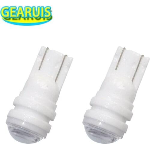 100pcs T10 Ceramic 3 SMD 2835 LED Light Bulb 194 501 w5w Ceramic Base Car Turn Signal License Plate Clearance Lights 12V
