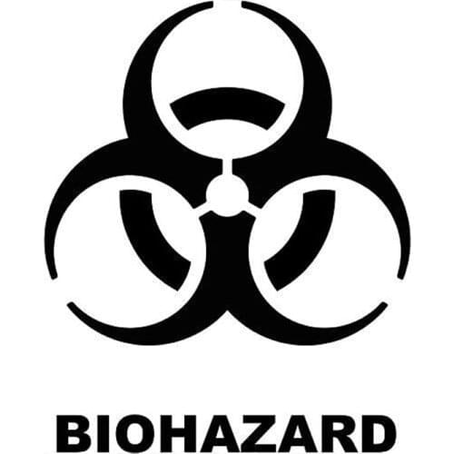 12.2cm*15cm Biochemical Crisis Biohazard Personality Style Vinyl Car Stickers C5-0082