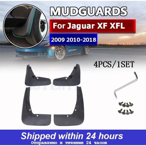 4Pcs Car Front Rear Mud Flap Splash Guards Mudguards For Jaguar XF XFL 2009 2010 - 2018 Fender Mudflap Auto Accessories Mud Flap