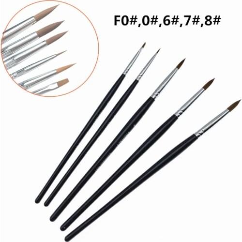 5pcs Dental Resin Brush Pens Dental Shaping Silicone Tooth Tool Porcelain Teeth Dentist Tools For Adhesive Composite