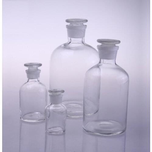 Narrow-mouth white reagent glass bottle,Sample bottles,High borosilicate reagent bottle