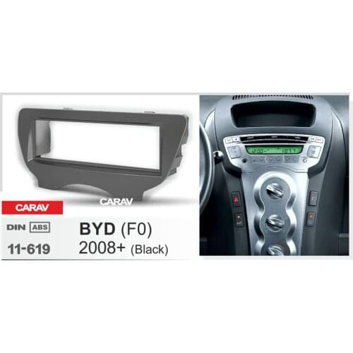 CARAV 11-619 Top Quality Radio Fascia for BYD F0 2008+ Stereo Fascia Dash CD Trim Installation Kit