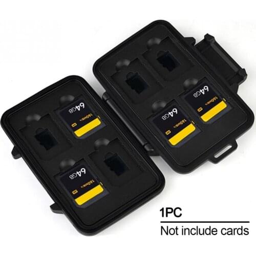 110*20*75mm Portable Aluminum Memory Card Storage Box Waterproof Memory Card Case With 8 Slots Lightweight Organizer Card Holder