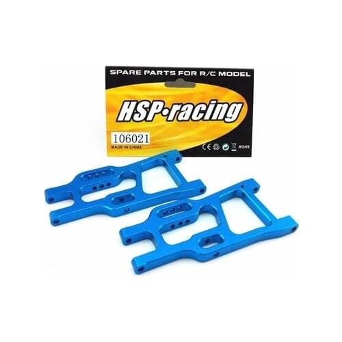 HSP 1/10 Upgrade Parts 106021 Aluminum Rear Lower Suspension Arms 06012 / 06049 for 1/10 RC Off Road Buggy XSTR WARHEAD 94106