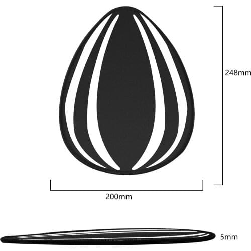 Washable Cartoon Cute Melon seed Shape Mouse Pad for Office and Home use good Gift Mouse Mat