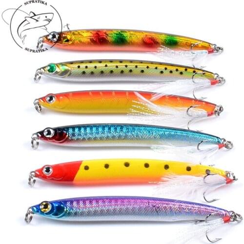 3D Simulation Eyes 10cm/14.4g Artificial Sinking Pencil Plastic Hard Bait Bionic Bait 6Colors Sea Fishing Lure Outdoor