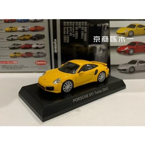 1/64 KYOSHO PORSCHE 911 Turbo 991 generation Collect die casting alloy trolley model