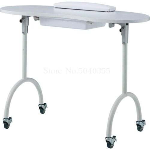 Nail Workbench Single Manicure Table Manicure Nail Shop Folding Simple White Manicure Workbench Nail Table