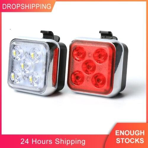 Mini LED Bicycle Tail Light Usb Chargeable Bike Rear Lights IPX6 Waterproof Safety Warning Cycling Light Helmet Backpack