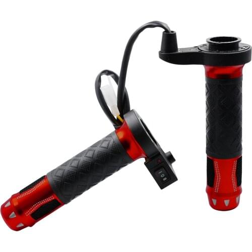 Motorcycle Electric Heating Handlebar Scooter 12V Modified Aluminum Alloy Heating Adjustable Temperature Winter Warm Handle