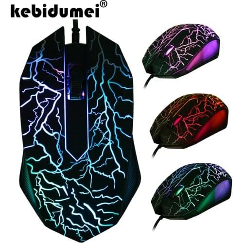 USB Wired Mouse Universal LED Colorful Computer Gaming Mouse Professional Ultra-precise Game For Dota 2 For LOL Gamer 2400 DPI