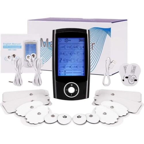 Muscle Massager meridian pulse instrument with 24 modes two-channel TENS EMS Electronic Pulse Massager