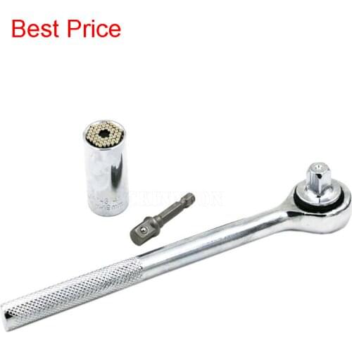 50set Universal Torque Wrench Set Head Key Sleeve Socket 7-19mm Ratchet Spanner Power Drill Kits Magical Grip Bushing Hand Tools