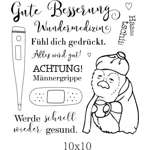 German Transparent Clear Stamp for DIY scrapbooking/Card Making C813