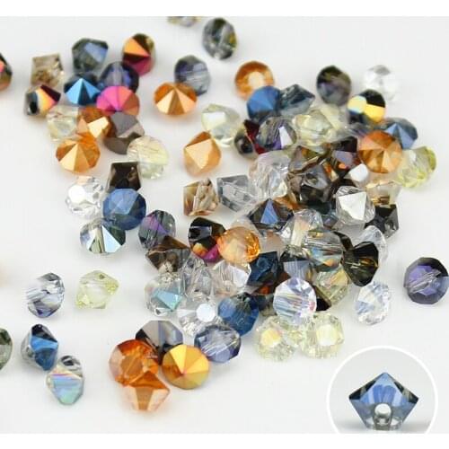 All size New glass Beads AB crossing hole Austria Crystal Loose Beads jewelry beads for Jewelry Making Crafts
