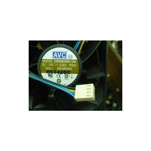 NEW AVC DB08038B12M 8038 8CM 4PIN cooling fan