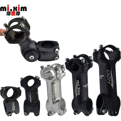 MIXIM 25.4/31.8*32/60/80/90/100 MM Mountain Bike Riser Stem Silver Road Bike Bicycle Stem The vertical riser pipe gooseneck