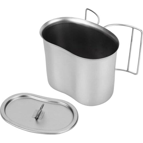 Portable Outdoor Canteen Cooking Cup Camping Water Cup Mini Pot